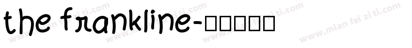 the frankline字体转换